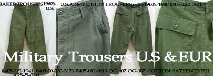 Military Trousers U.S. and EUR