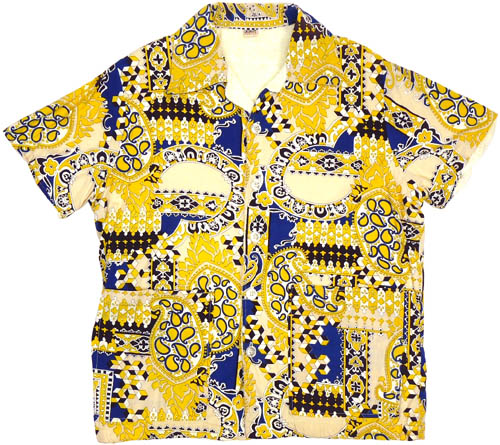 大幅値下げ最終セール60s 70s vintage パイルシャツ古着ビンテージ Catalina Martin 70sパイルビーチシャツ[U.S.](04_13)[a22-4-366